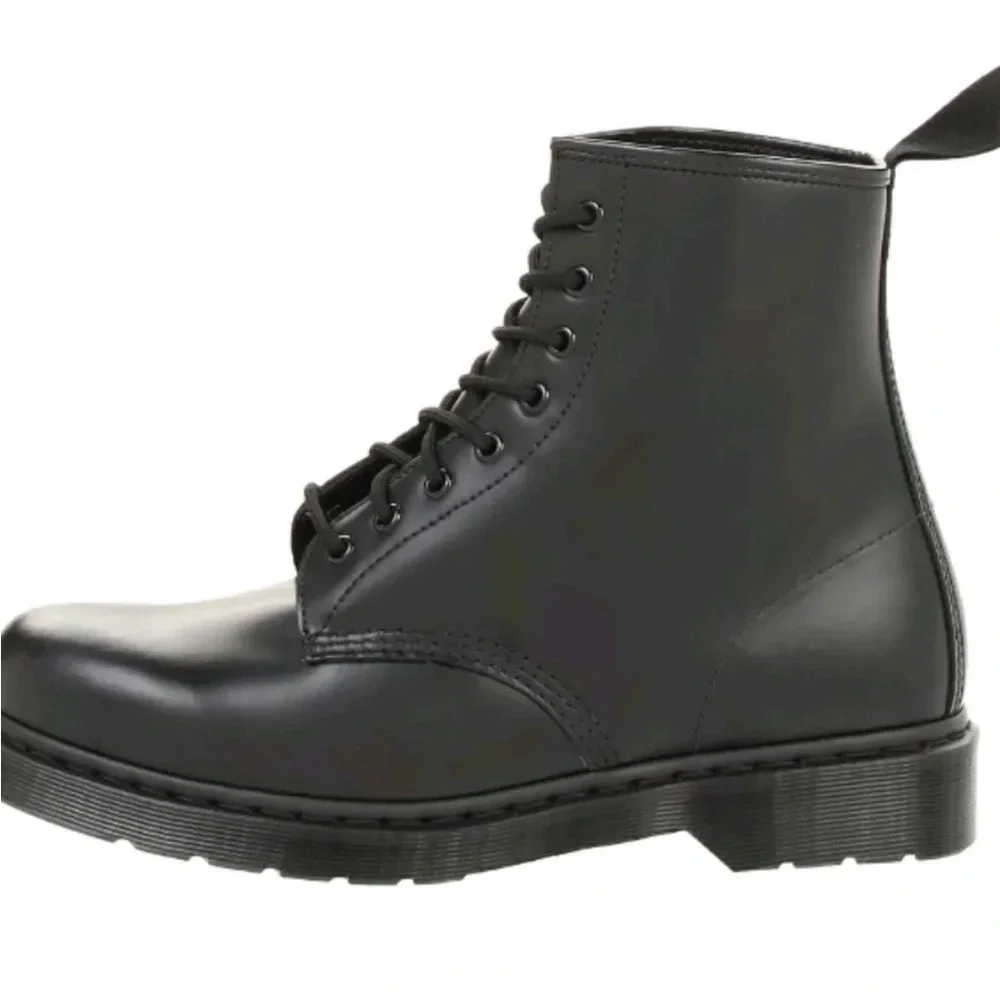 Dr. Martens Black Patent Lace-Up Combat Boots - Picture 4 of 12